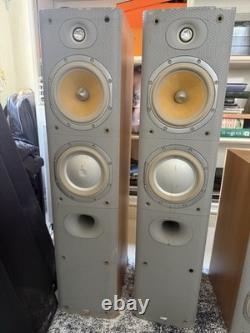 B&W 2.0 Floorstanding Standing Speakers Pair Wired Speaker Wire Bass Reflex