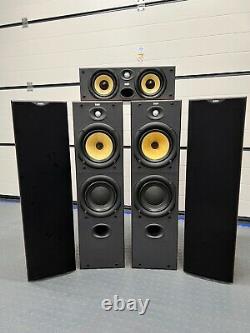 B & W 603 S2 Floor standing speakers x 4 + CC6 S2 Centre Speaker