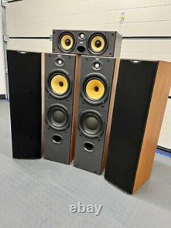 B & W 603 S2 Floor standing speakers x 4 + CC6 S2 Centre Speaker
