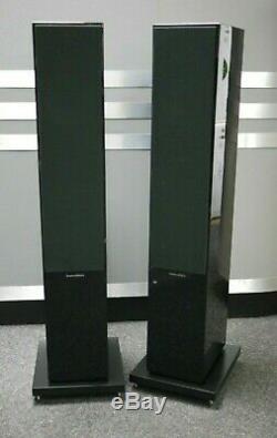 B&W 704S2 Floorstanding Speakers in Gloss Black Preowned