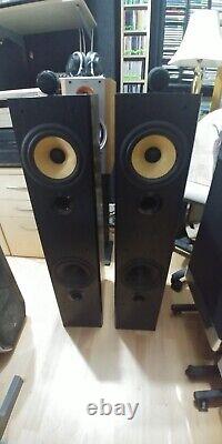 B&W (Bowers And Wilkins) P6 Floor Standing Hi-Fi Speakers in Black Ash