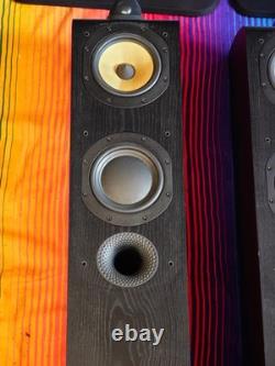 B&W (Bowers & Wilkins) 704 Floorstanding Speakers Pair Black Great Condition