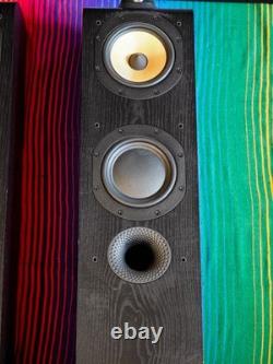 B&W (Bowers & Wilkins) 704 Floorstanding Speakers Pair Black Great Condition