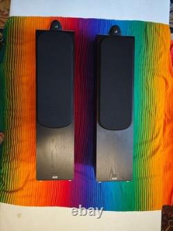 B&W (Bowers & Wilkins) 704 Floorstanding Speakers Pair Black Great Condition