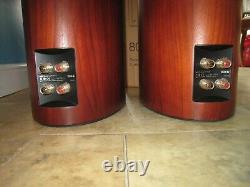 B&W Bowers & Wilkins 804s 200W Floor Standing Speakers in Rosenut + accessories
