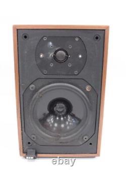 B&W Bowers Wilkins DM12 Single Floor Standing Speaker Brown Vintage Genuine
