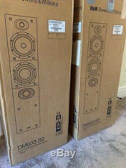 B&W Bowers & Wilkins DM603 S3 150W Boxed Floor Standing Speaker System Sorrento