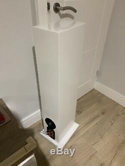 B&W CM8 Bowers and Wilkins Gloss White Floor Standing Speaker System