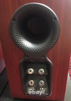 B&W CM8 S2 Floor standing spkrs, Rosewood, very good cond, with spikes & grills