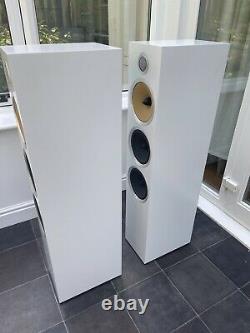 B&W CM9 S2 White 200W Bowers Wilkins Standing Speakers