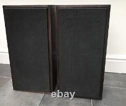 B&W D5 Bowers Wilkins Floor Standing Speakers Dark Brown Retro Vintage 1975's