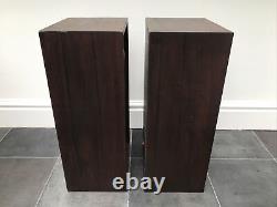 B&W D5 Bowers Wilkins Floor Standing Speakers Dark Brown Retro Vintage 1975's