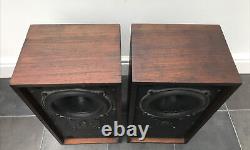 B&W D5 Bowers Wilkins Floor Standing Speakers Dark Brown Retro Vintage 1975's