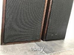 B&W D5 Bowers Wilkins Floor Standing Speakers Dark Brown Retro Vintage 1975's