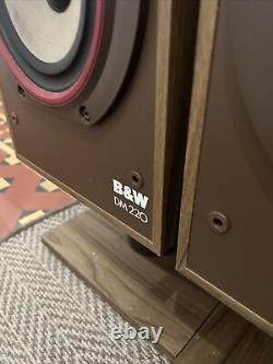 B&W DM220 Bowers Wilkins Floor Standing Speakers Dark Brown Retro Vintage YORK