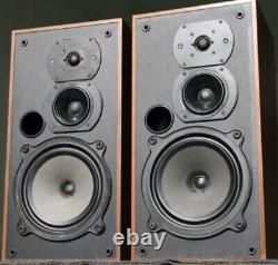 B&W DM23 Bowers Wilkins Floor Standing Speakers Dark Brown Retro Vintage