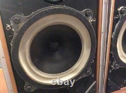 B&W DM4 Bowers Wilkins Vintage Classic Speakers 3 Ways 8 Ohms 1976