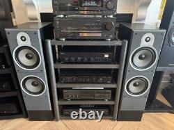 B&W DM580 Floor Standing Speakers Vintage HIFi 3 Way VGC TESTED YORK
