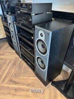 B&W DM580 Floor Standing Speakers Vintage HIFi 3 Way VGC TESTED YORK