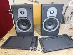B&W DM600 Speakers Pair Boxes Speakers Made in England Black