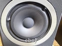 B&W DM600 Speakers Pair Boxes Speakers Made in England Black