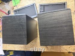 B&W DM600 Speakers Pair Boxes Speakers Made in England Black