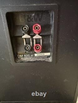 B&W DM600 Speakers Pair Boxes Speakers Made in England Black