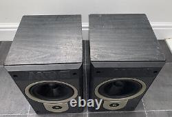 B&W DM600i Bowers Wilkins Floor Standing Speakers Dark Brown Retro Vintage 4Ohm