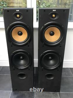 B&W DM603 Black Bowers Wilkins Floor Standing Speakers Audiophile England UK