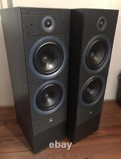 B&W Matrix 3 Bowers Wilkins Floor Standing Speakers Black Retro Vintage