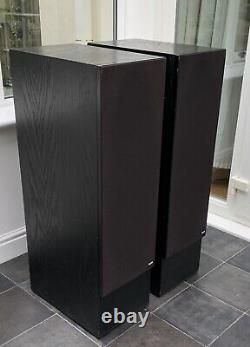 B&W Matrix 3 Bowers Wilkins Floor Standing Speakers Black Retro Vintage