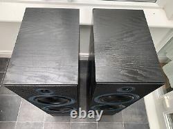 B&W Matrix 3 Bowers Wilkins Floor Standing Speakers Black Retro Vintage