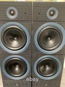 B&W Matrix 3 Bowers Wilkins Floor Standing Speakers Black Retro Vintage