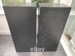 B&W Matrix 3 Bowers Wilkins Floor Standing Speakers Black Retro Vintage