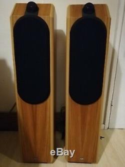 B&W Special Edition CDM 7 Oak Wood Floor Standing Tower Speakers