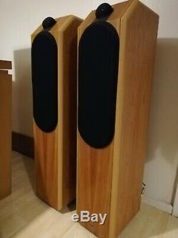 B&W Special Edition CDM 7 Oak Wood Floor Standing Tower Speakers Monitors