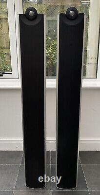 B&W XT8 150W Aluminium Bowers Wilkins Silver Speakers Floor Stand Towers England