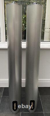 B&W XT8 150W Aluminium Bowers Wilkins Silver Speakers Floor Stand Towers England