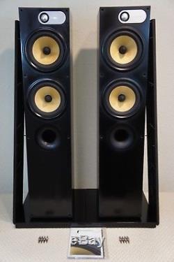 B&w Bowers And Wilkins 684 Floorstanding Speakers With Owners Manual + Spikes