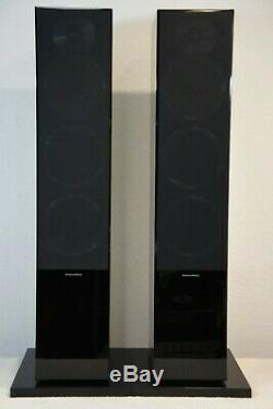 B&w-bowers And Wilkins Cm9 Floorstanding Speakers+spikes+original Shipping Boxes