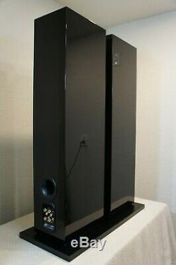 B&w-bowers And Wilkins Cm9 Floorstanding Speakers+spikes+original Shipping Boxes