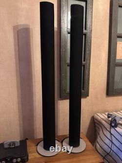Bang & Olufsen BeoLab 6000 Active Floorstanding Speakers Pair Black + Stands B&O