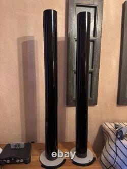Bang & Olufsen BeoLab 6000 Active Floorstanding Speakers Pair Black + Stands B&O