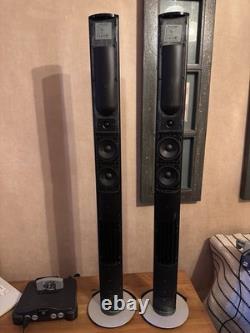 Bang & Olufsen BeoLab 6000 Active Floorstanding Speakers Pair Black + Stands B&O