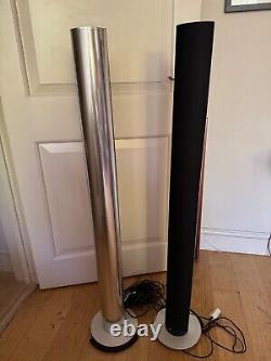 Bang & Olufsen Beolab Sliver And Black Floor Standing Speakers