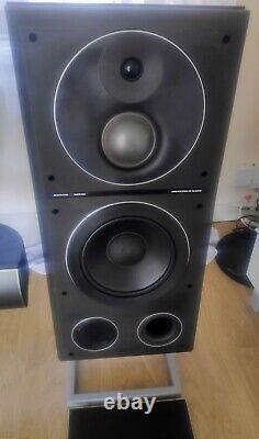 Bang Olufsen Beovox M150 Passive Speakers With Stands + Wires, Type 6412, Boxed