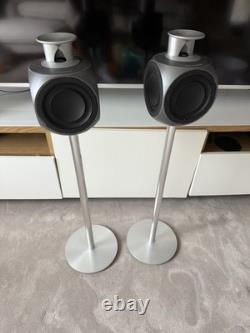 Bang Olufsen black beolab 3 speakers with floor stands
