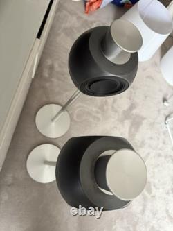Bang Olufsen black beolab 3 speakers with floor stands