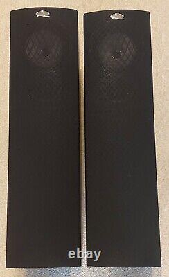 Black Wood KEF Q35.2 Stereo Floor Standing 2-Way Speakers 10-100w 8ohms Bi Wire