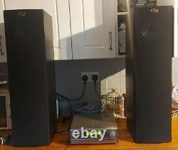 Black Wood KEF Q35.2 Stereo Floor Standing 2-Way Speakers 10-100w 8ohms Bi Wire